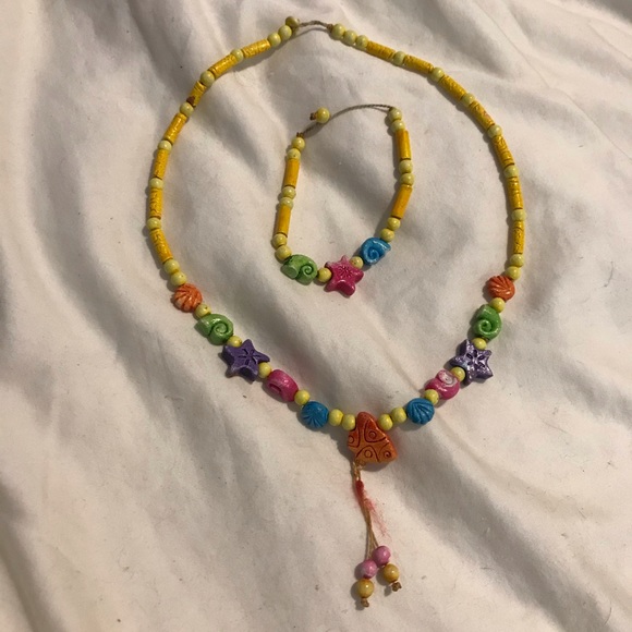 Seashell Necklace and Bracelet Set - Picture 1 of 1